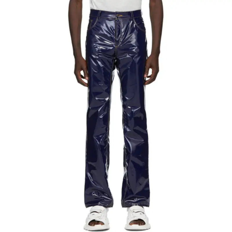 Ottolinger Ottolinger Navy Faux-leather Trousers $470