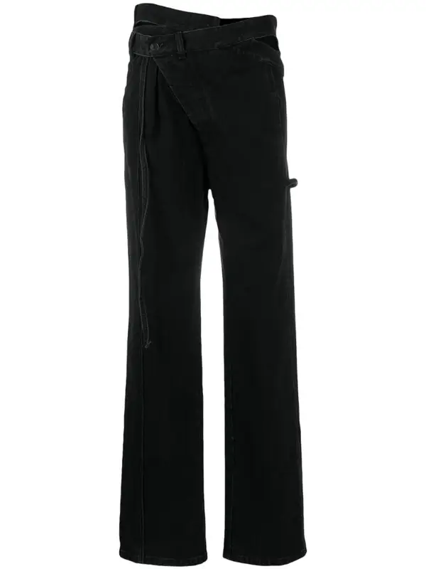 Ottolinger Layered Wrap Jeans In Black $599