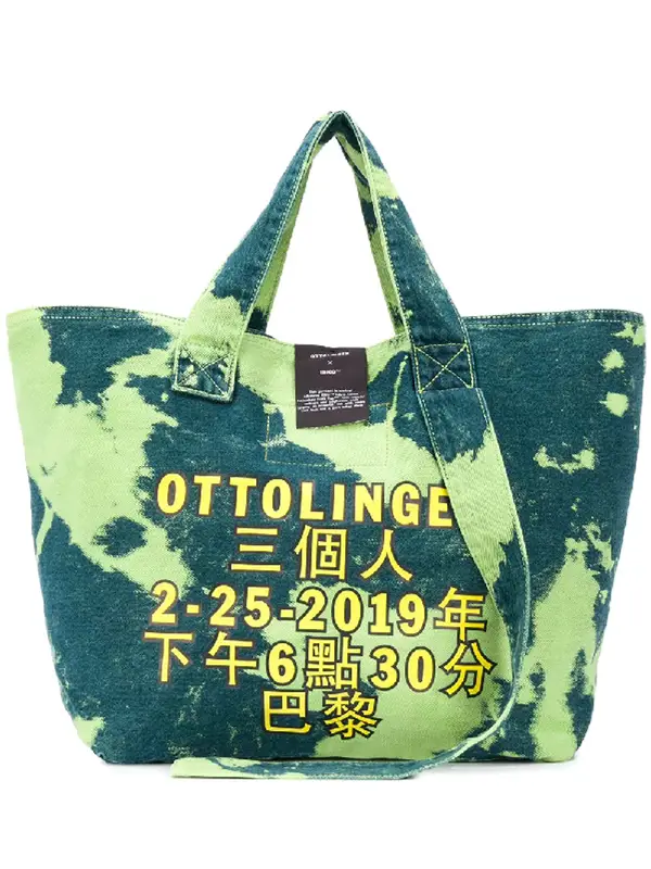 Ottolinger Oversized Logo-print Tote Bag In Blue $600