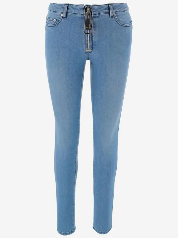 Moschino Moschino Macro Zip Slim Leg 