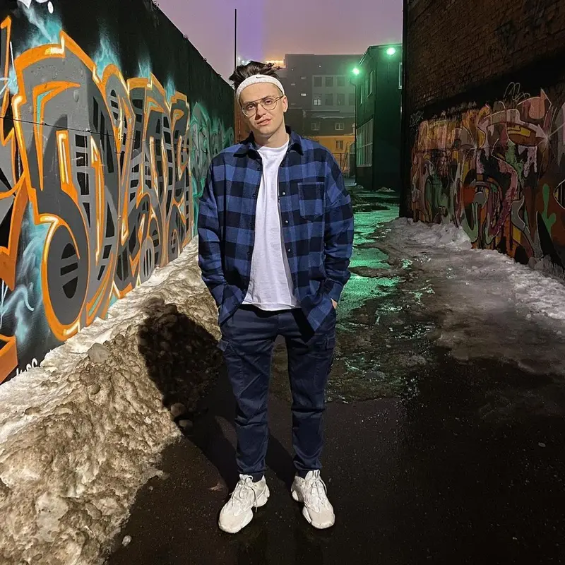 Бустер outfit in Palm Angels, Stone Island, and Nike, 2021