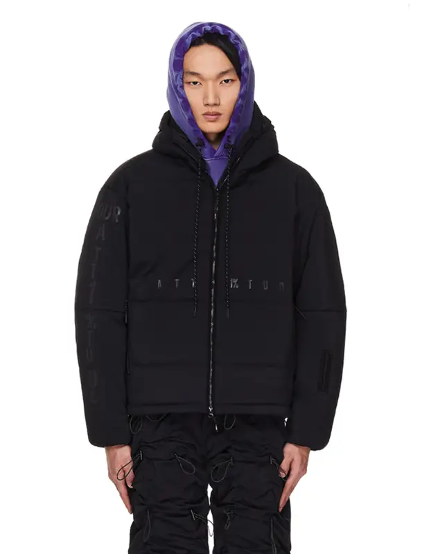 99%IS Down Printed Att 1% Jacket In Black $1220