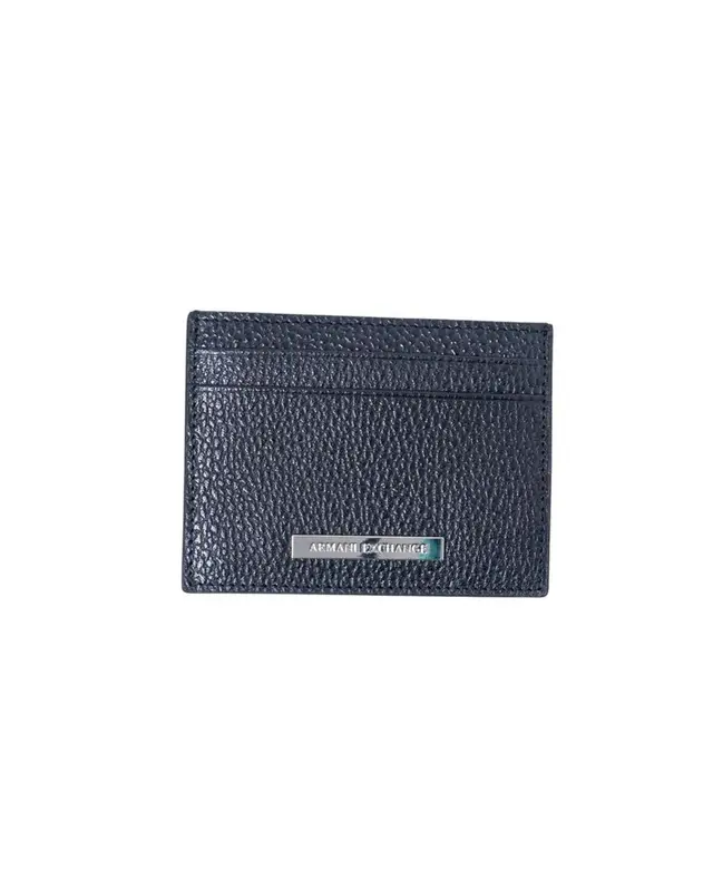 Armani Exchange Armani Exchange Men's Black Leather Card Holder $118