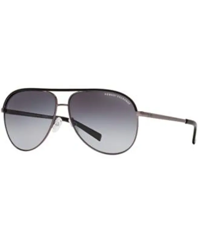 Armani Exchange Polarized Sunglasses, Ax Ax2002p In Polarized Grey Gradient $119