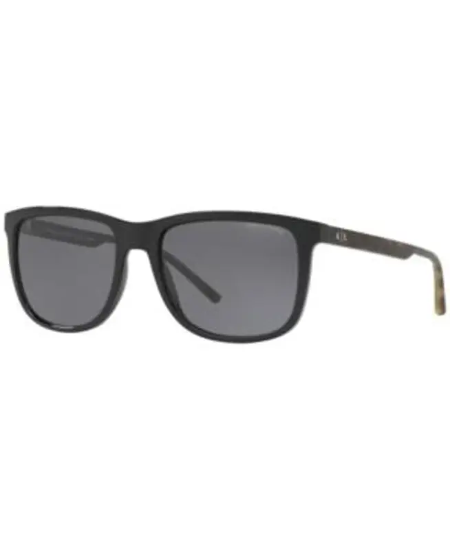 Armani Exchange Ax Polarized Sunglasses, Ax4070s In Grey-black $110