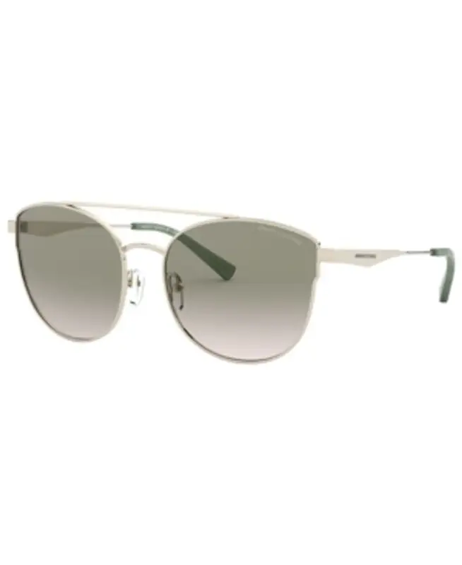 Armani Exchange Armani Exchange Women's Sunglasses, Ax2032s In Pale Gold/light Brown Grad Light Green $97