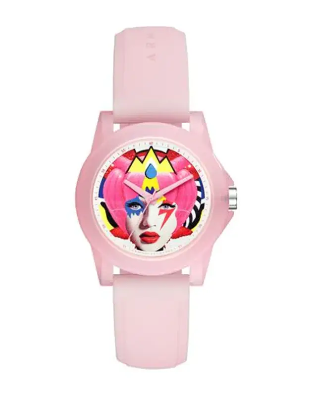 Armani Exchange Wrist Watch In Pink $129