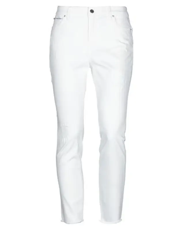 Armani Exchange Denim Pants In White $84