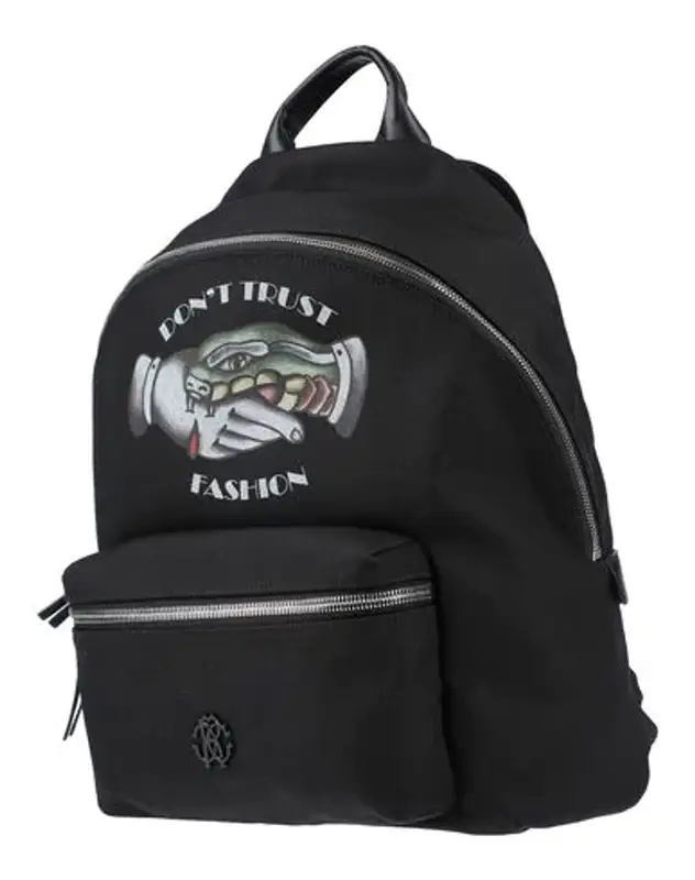 Roberto Cavalli Backpack & Fanny Pack In Black $950