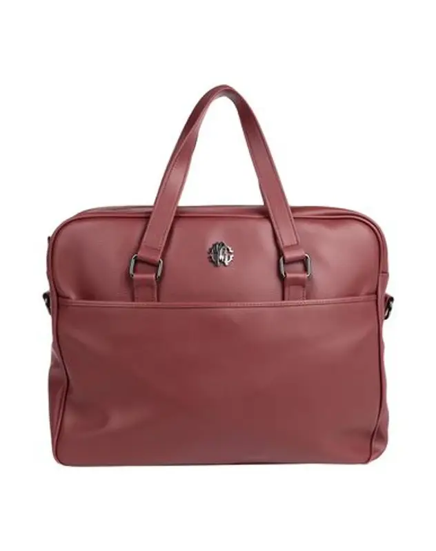 Roberto Cavalli Work Bag In Maroon $690