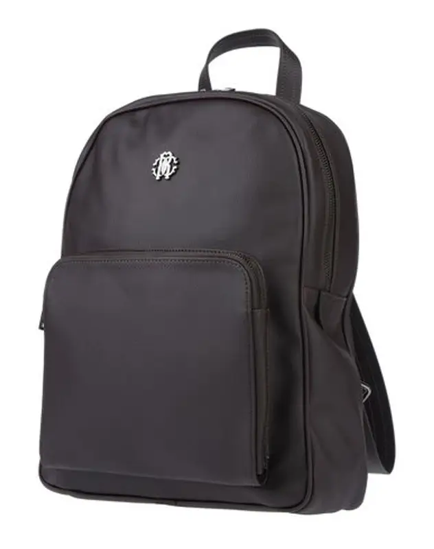 Roberto Cavalli Backpack & Fanny Pack In Dark Brown $164