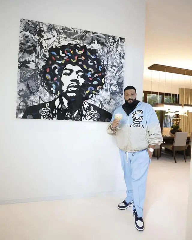 DJ Khaled outfit in Prada and Nike, 2021