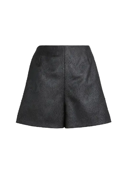 Roberto Cavalli Snakeskin Effect Shorts In Black $670