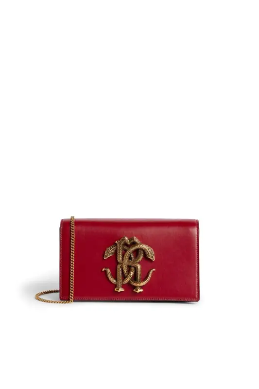 Roberto Cavalli Small Mirror Snake Shoulder Bag In D2282 $895