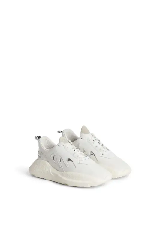 Roberto Cavalli White Panelled V1per Sneakers In T0623 $450