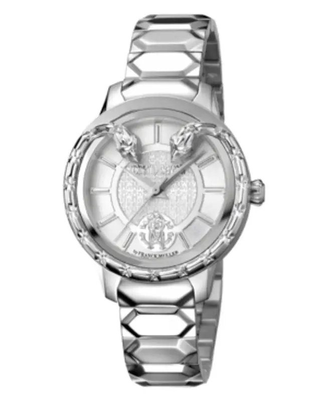Roberto Cavalli By Franck Muller Women's Swiss Quartz Silver Stainless Steel Bracelet Watch, 34mm $833