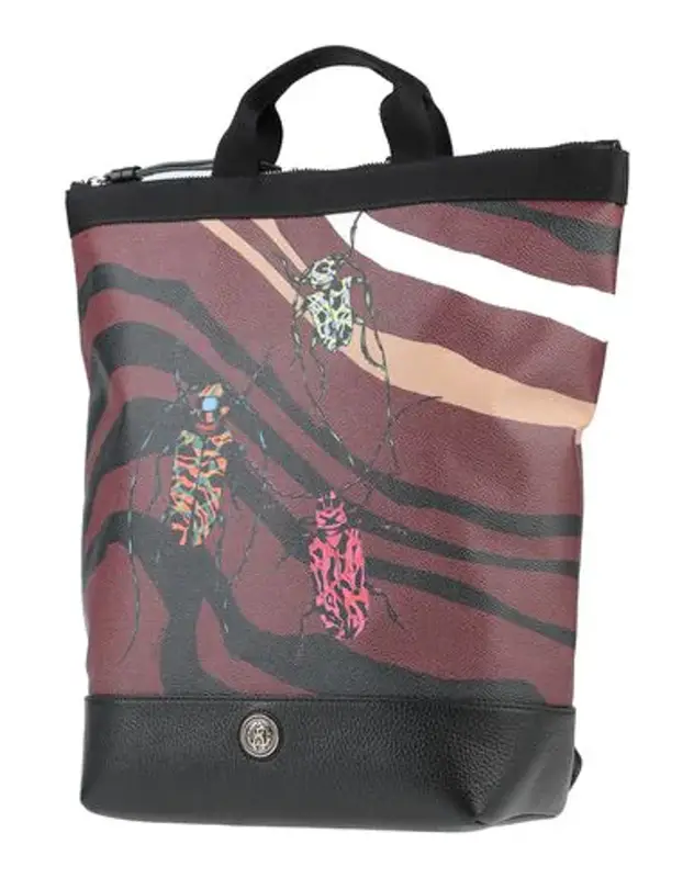 Roberto Cavalli Backpack & Fanny Pack In Black $520