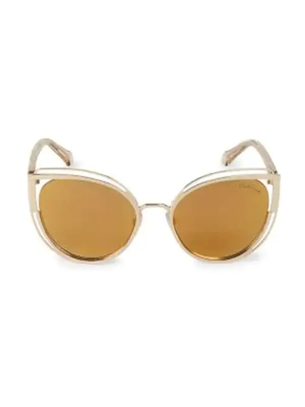 Roberto Cavalli 56mm Cat Eye Sunglasses In Yellow $440