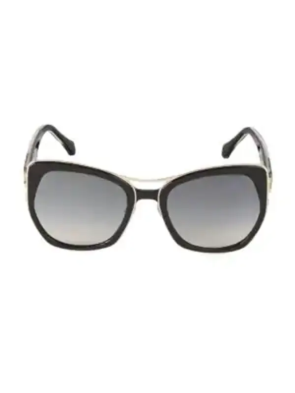 Roberto Cavalli 55mm Cat Eye Sunglasses In Black $395