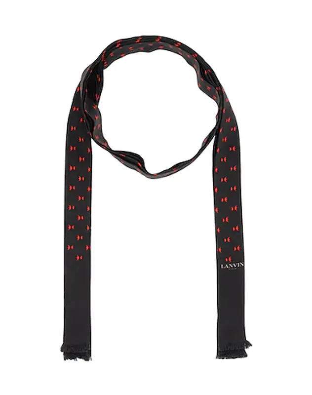 Lanvin Buttoned Scarves In Black $129