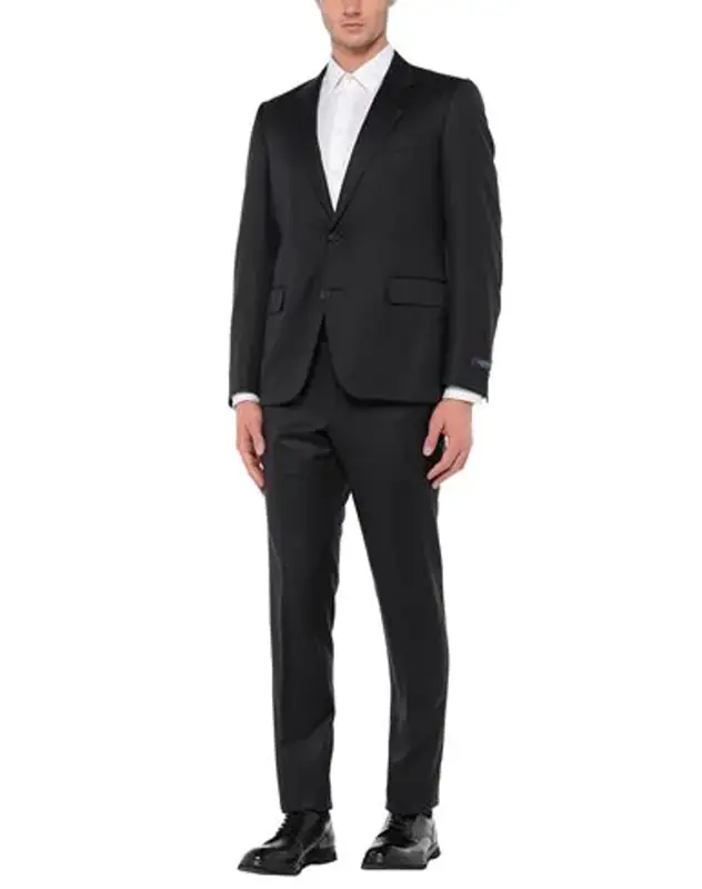 Lanvin Buttoned Suits In Black $1600