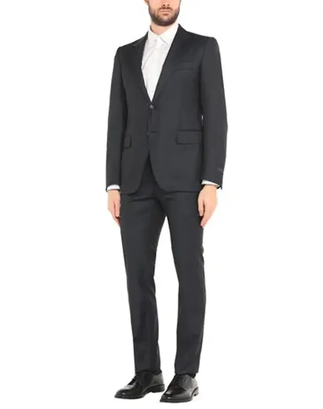 Lanvin Buttoned Suits In Blue $1600