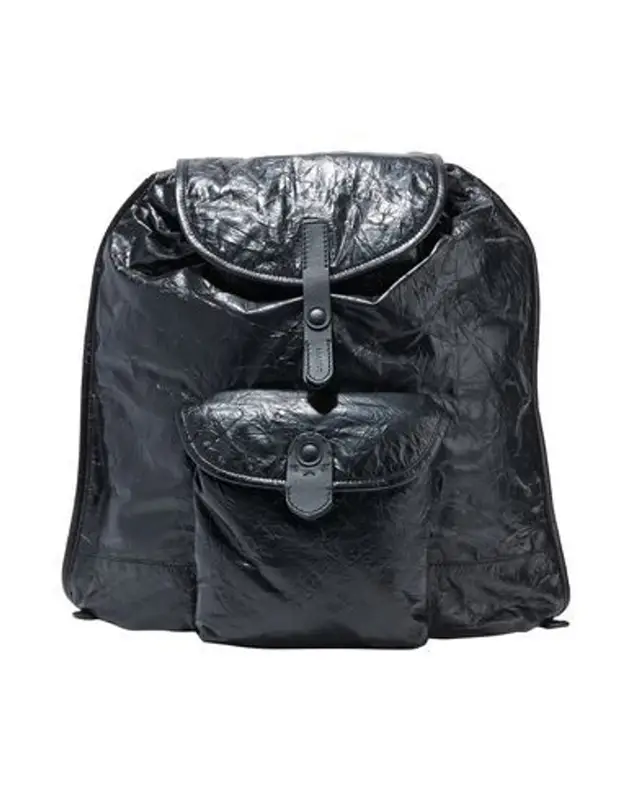 Lanvin Buttoned Backpack & Fanny Pack In Black $1400