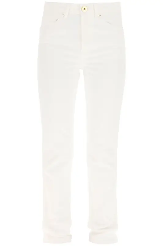 Lanvin Buttoned Lanvin Straight Leg Jeans In White $592