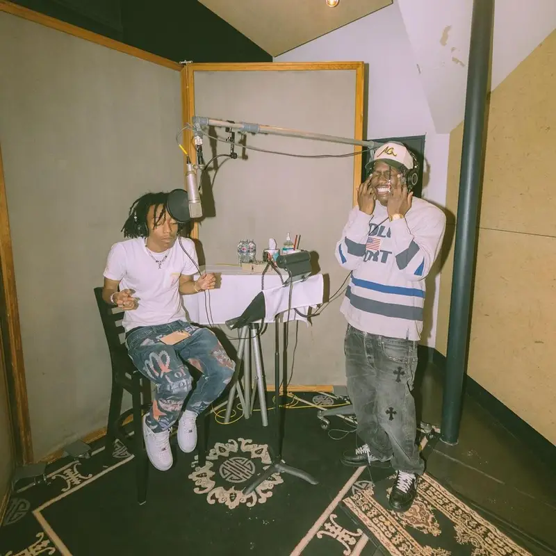 Lil Yachty outfit in Chrome Hearts, Nike, and Audio Technica, 2021