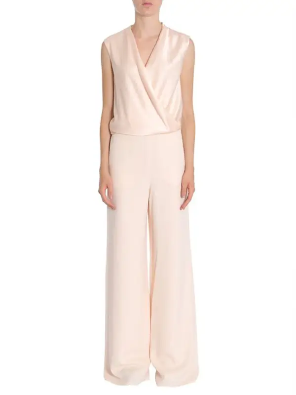 Lanvin Buttoned Satin Sable Suit In Pink $3210