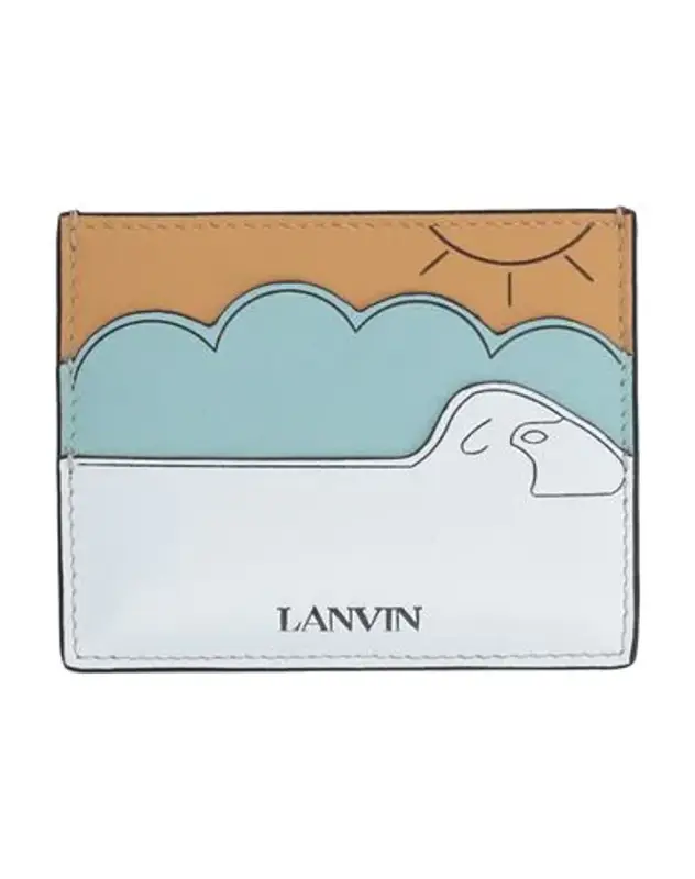 Lanvin Buttoned Document Holder In White $209