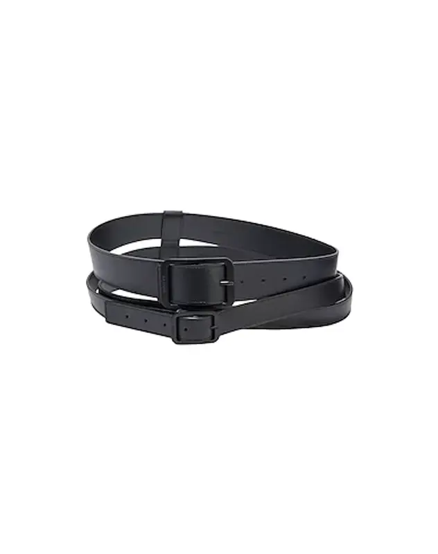 Lanvin Buttoned Belt In Black $410