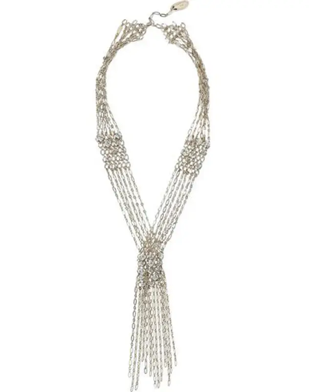 Lanvin Buttoned Necklace In Gold $1050