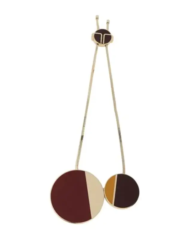 Lanvin Buttoned Necklace In Cocoa $790