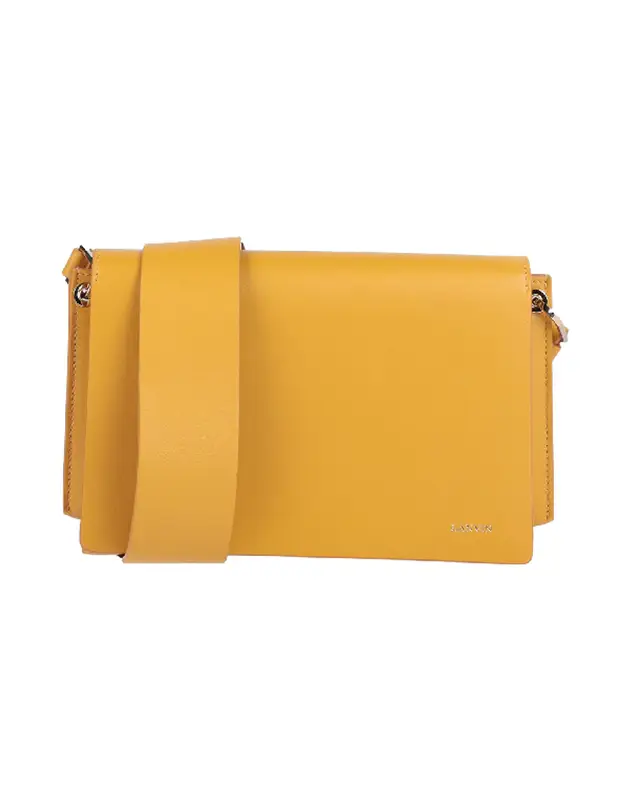 Lanvin Buttoned Cross-body Bags In Ocher $1400