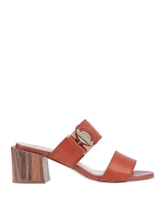 Lanvin Buttoned Sandals In Brown $680
