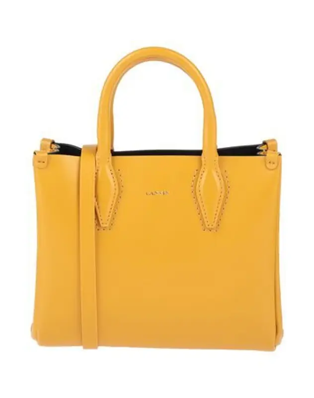 Lanvin Buttoned Handbag In Ocher $950