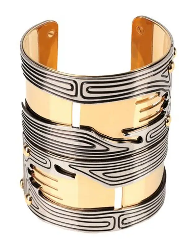 Lanvin Buttoned Bracelet In Gold $850