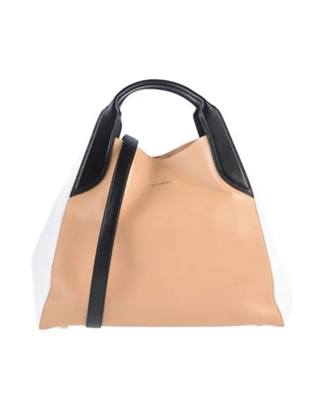 Lanvin Buttoned Handbag In Camel $1550