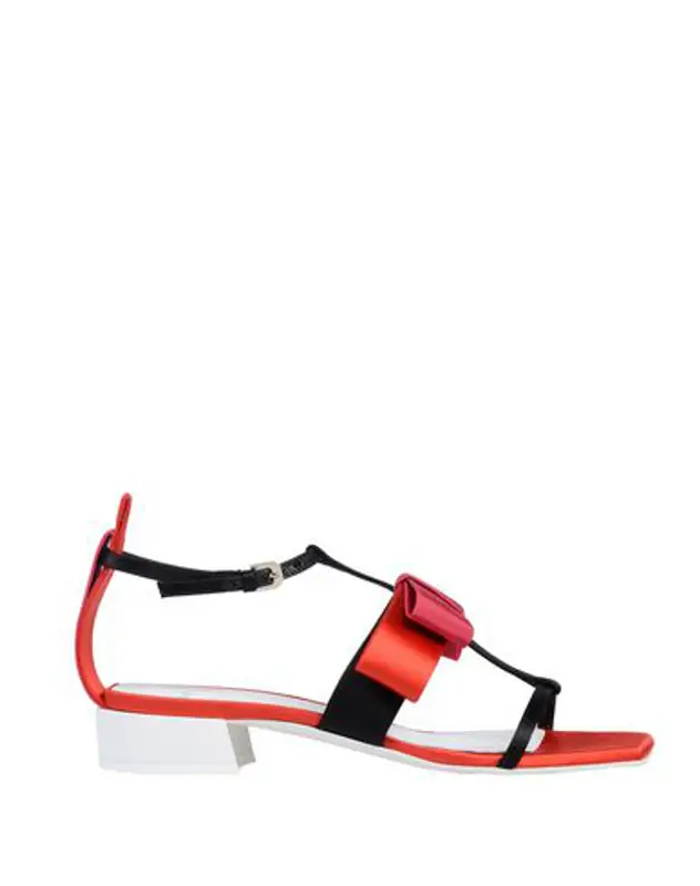 Lanvin Buttoned Sandals In Black $790
