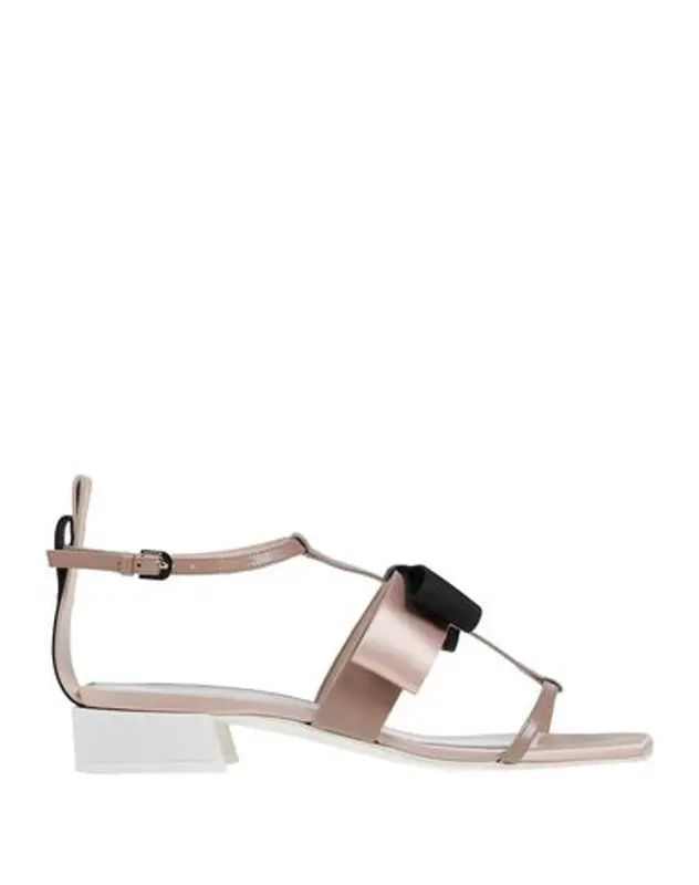 Lanvin Buttoned Sandals In Pastel Pink $550