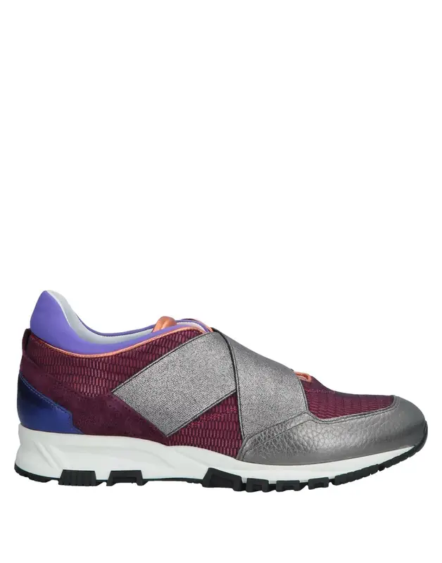 Lanvin Buttoned Sneakers In Garnet $530