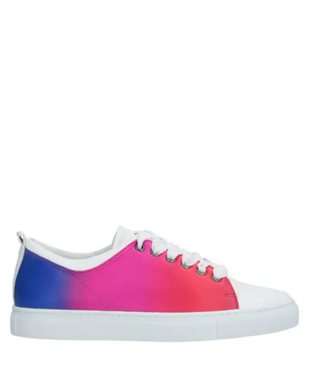 Lanvin Buttoned Sneakers In Blue $470