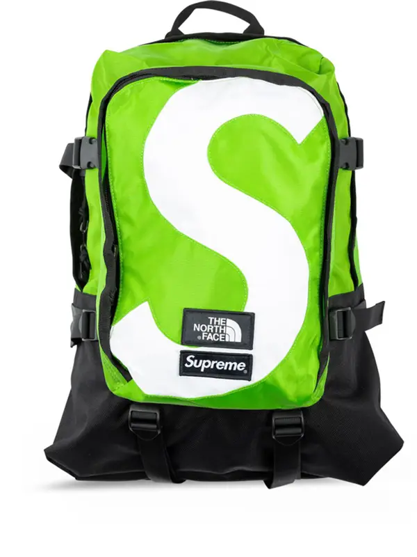 Supreme X The North Face S Logo Backpack In Green $285