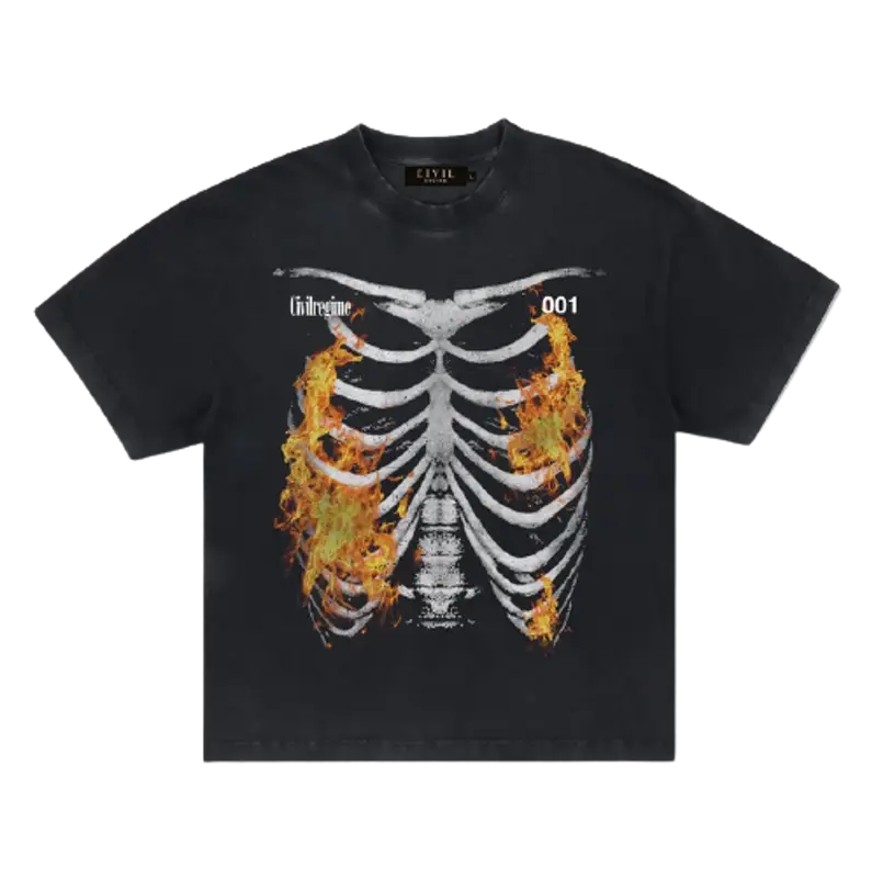 Civil Regime (S.I.N.) A Fire Inside Vintage Tee In Vintage Black $60