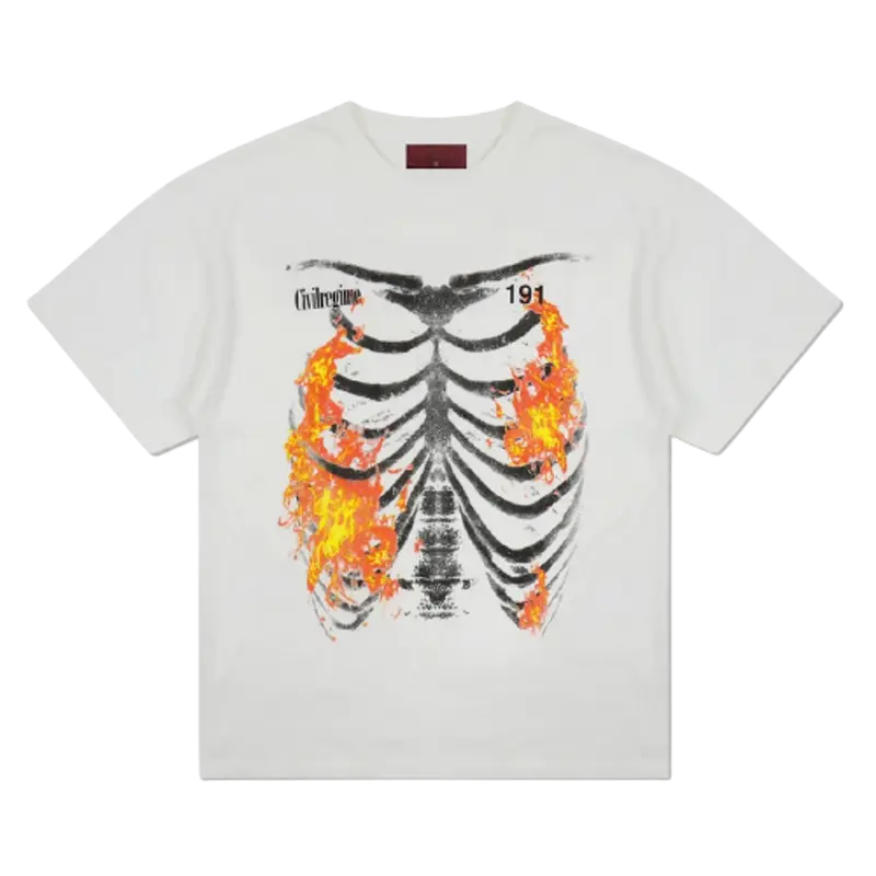 Civil Regime (S.I.N.) A Fire Inside Vintage Tee In Vintage Ivory $60