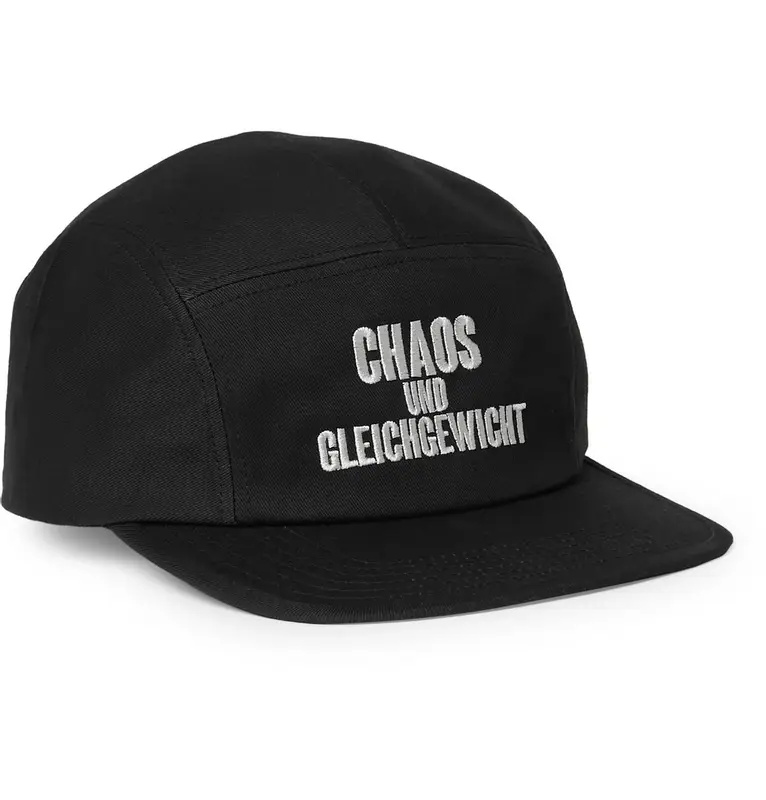 Undercover Embroidered Chaos Baseball Cap In Black $140