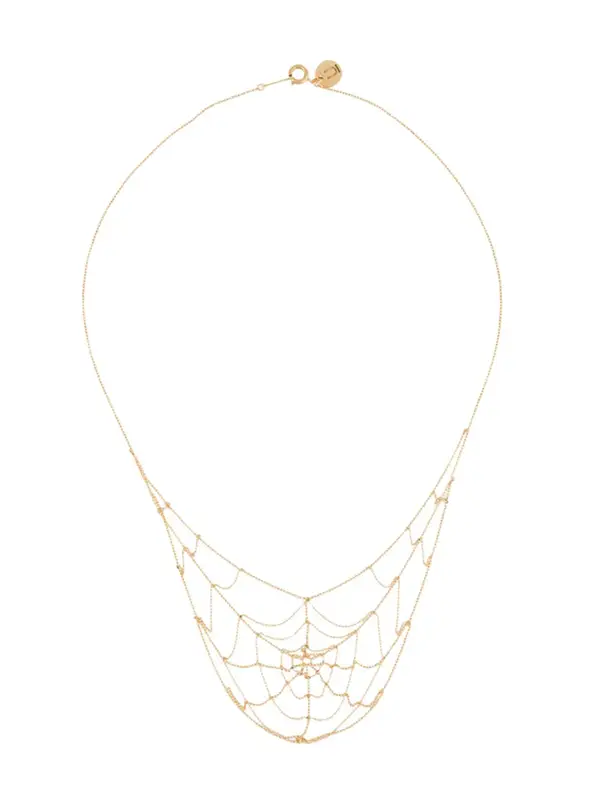 Undercover Web Necklace In Gold $1080