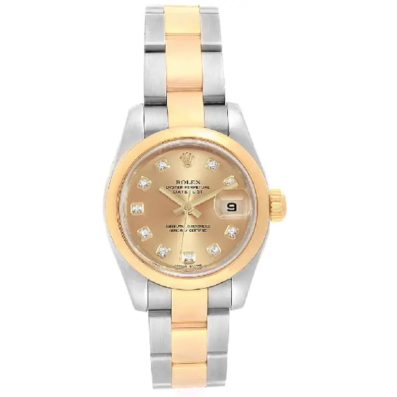 Rolex Datejust 26 Steel Yellow Gold Diamond Ladies Watch 179163 In Not Applicable $7173