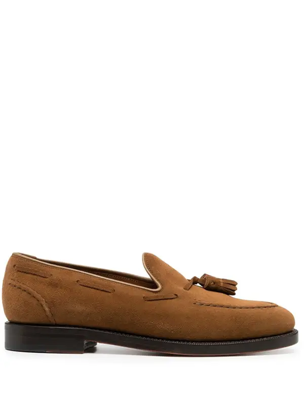 Polo Ralph Lauren Booth Tassel Detail Loafers In Brown $495